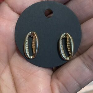 Gold Shell Earrings